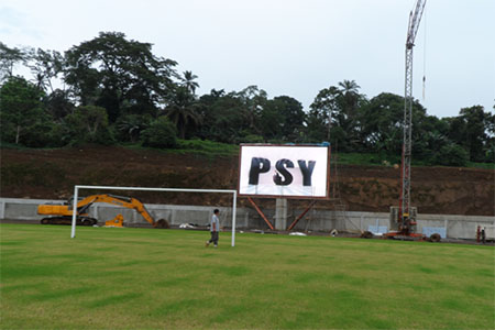 赤道几内亚足球场户外P8全彩屏